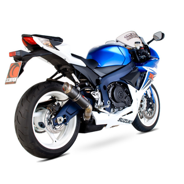 Scorpion Exhaust Suzuki GSX-R600 / GSX-R750 2011 - 2017 RP1-GP Slip-on Carbon Fibre Sleeve